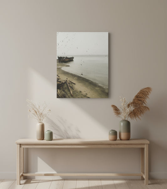 Shipwreck on the Sound – 8x10 Canvas Wrap