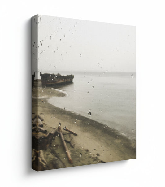 Shipwreck on the Sound – 8x10 Canvas Wrap